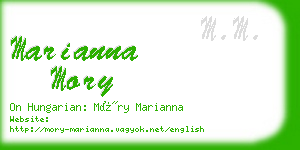 marianna mory business card